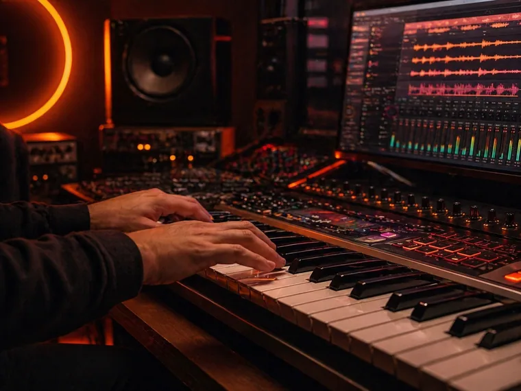 Music production session